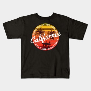 Santa monica Beach los angeles california west coast pacific ocean Kids T-Shirt